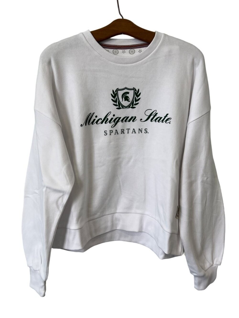Royce Apparel Pressbox Sweatshirt Small Michigan State Spartans Collegiate NEW